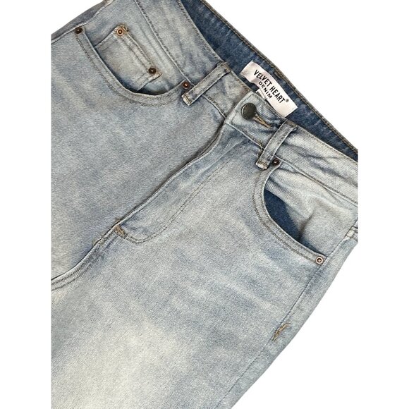 Velvet Heart Madelina High Rise Straight Leg Split‎ Hem Jeans - Picture 4 of 5